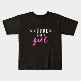 Code like a girl Kids T-Shirt